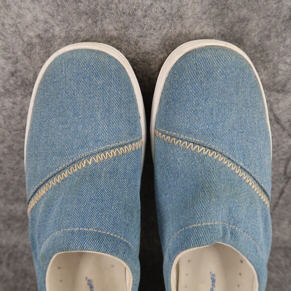 Keds Shoes Womens 8 Clog Mule Sneaker Slip On Pure Fit Comfort Denim Y2k Fashion - Picture 8 of 13